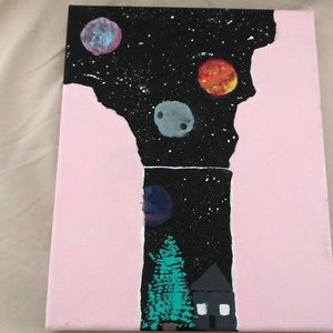 Acrylic canvas painting